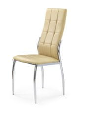 Halmar Jídelní židle K209 - béžová / chrom