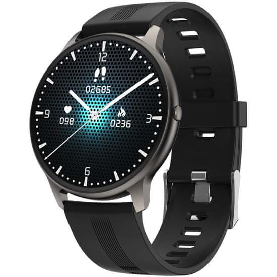 Printwell Chytré hodinky v češtině, PW-103, Bluetooth 5.0, elegantní smart watch s krokoměrem, oxymetrem, měřením tepu, tlaku