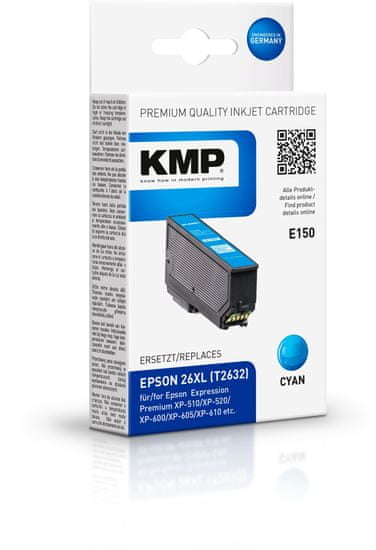 KMP Epson 26XL (Epson T2632) modrý inkoust pro tiskárny Epson