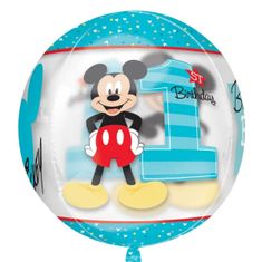 Amscan Fóliový balónek orbz Mickey 1.narozeniny 40cm