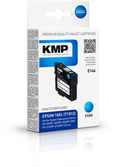 KMP Epson 18XL (Epson T1812) modrý inkoust pro tiskárny Epson