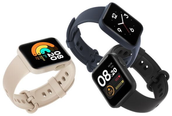 Chytré hodinky Xiaomi Mi Watch Lite, Black, barevný TFT displej, dlouhá výdrž, multisport, GPS, Glonass, tepová frekvence, srdeční zóny