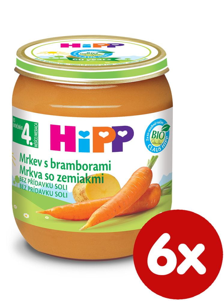 Levně HiPP BIO Karotka s brambory - 6 x 125g