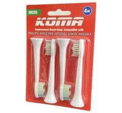KOMA Sada 16 ks náhradních certifikovaných hlavic NK05 k elektrickým zubním kartáčkům OPTIMAL WHITE HX6064