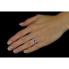 Silvego Stříbrný prsten se safírem Idonea FNJR016sa (Obvod 52 mm)