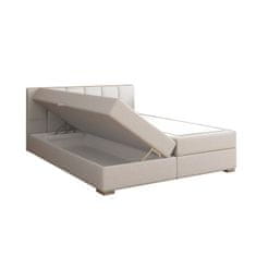 ATAN Boxpringová postel RIANA KOMFORT, 160x200 - světle šedá