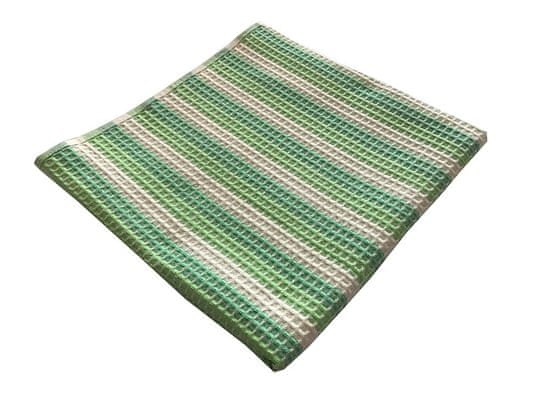 Praktik Textil  Vaflový ručník 50x100 cm zelený