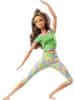 Mattel Barbie V pohybu hnědovláska v zeleném topu FTG80