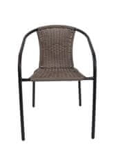Zahradní židle Herkules III - černá/šedá