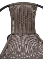 nabbi Zahradní židle Herkules III - černá/šedá