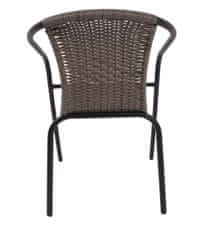 Zahradní židle Herkules III - černá/šedá