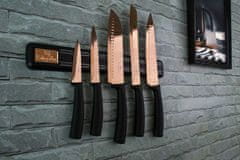 Sada 5 kuchyňských nožů s pruhy Bh-2614 Rose Gold