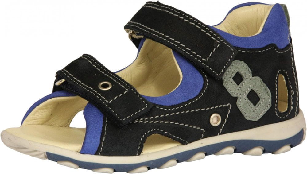 Szamos chlapecké kožené sandály 4320-20213 27 tmavě modrá