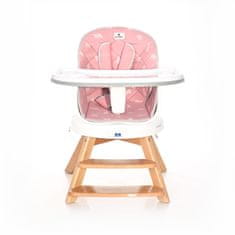 Lorelli Jídelní židlička NAPOLI s rotací PINK BEARS