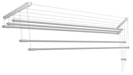 Toptrade sušák na prádlo IDEAL, stropní, 6 tyčí, 1500 mm