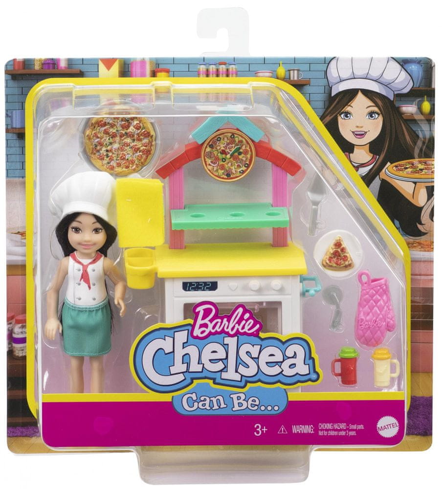 Mattel Barbie Chelsea s doplňky herní set Pizzařka