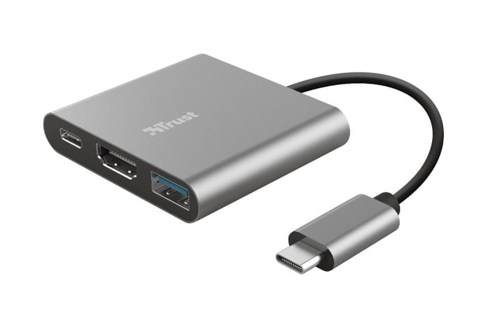 Levně Trust Dalyx 3-in-1 Multiport USB-C adaptér