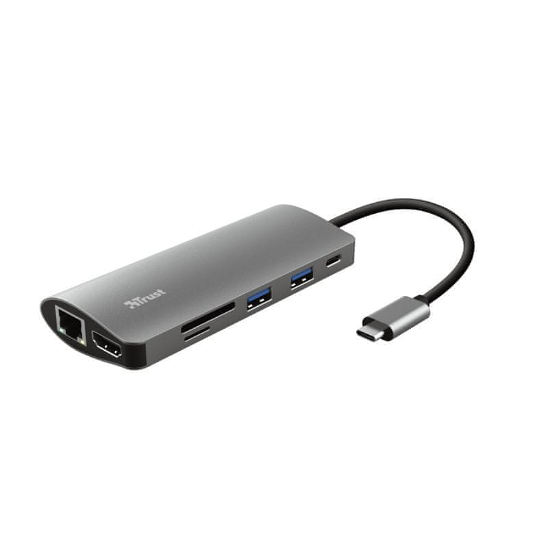 Levně Trust Dalyx 7-in-1 USB-C Multiport adaptér 23775
