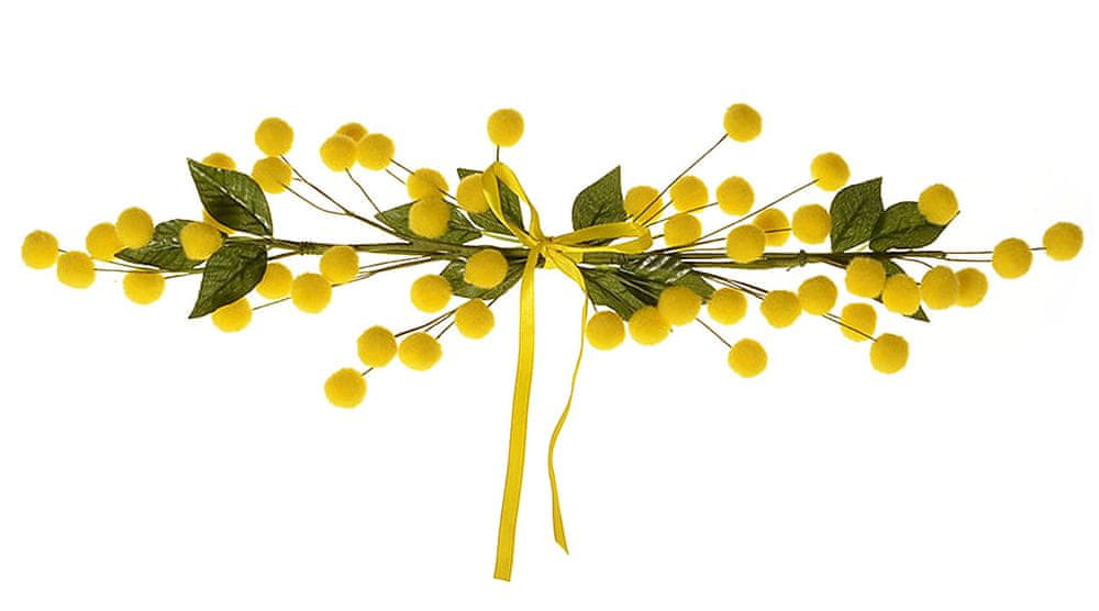 EverGreen Umělá rostlina Mimóza oblouk šíře 43 cm žlutá