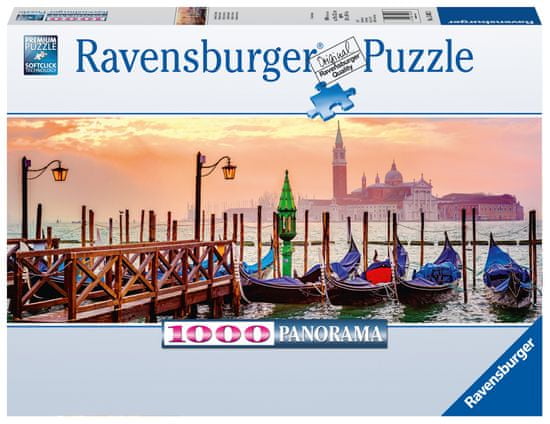 Ravensburger Puzzle 150823 Gondoly v Benátkách 1000 dílků Panorama