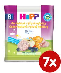 HiPP BIO Borůvkové rýžové oplatky - 7x30g
