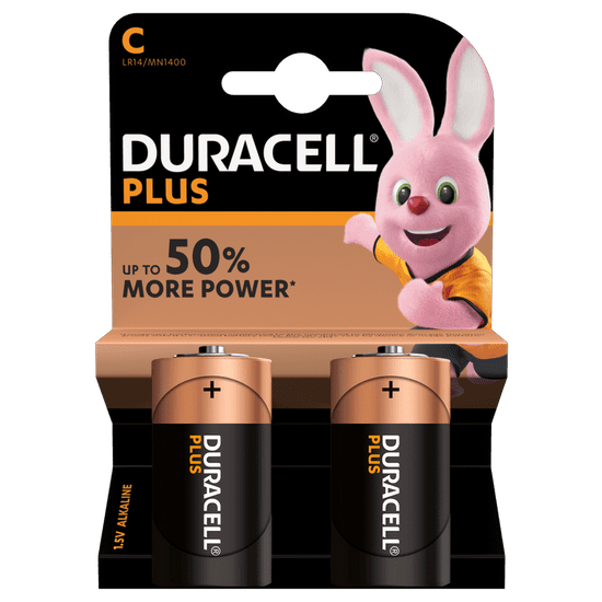 HJ  Baterie LR14/C Duracell Plus 2ks (blistr)