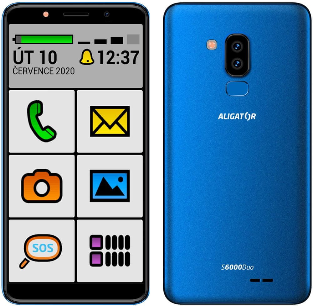 Aligator S6000 Senior, 1GB/16GB, Blue - použité