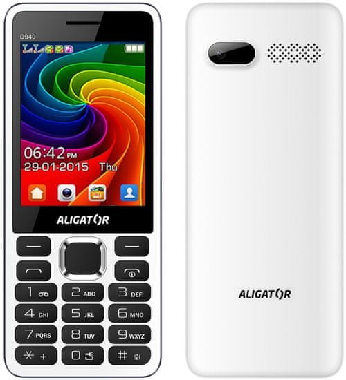 Aligator D940, Dual SIM, White