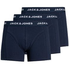 Jack&Jones 3 PACK - pánské boxerky JACANTHONY 12171946 Blue Nights (Velikost L)