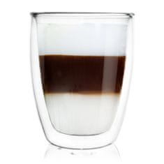 KINGHoff 330ml Termo sklenice na kávu s dvojitou stěnou