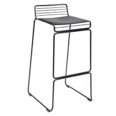 ROD SOFT stolička černý - černý polštář, kovový