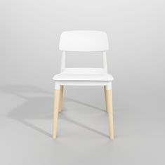 KINGHOME Židle ECCO PREMIUM bílá - polypropylen, buk