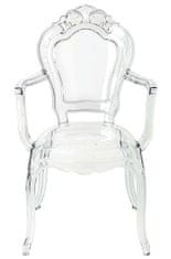 Židle KING ARM transparentní - polykarbonát