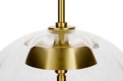 KINGHOME Závěsná lampa CHAPLIN 300 mosaz bílá - LED, sklo