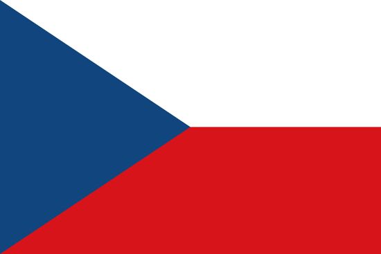 Vlajky.EU Česká republika - TOP KVALITA vlajka - 60 x 90 cm - tunel