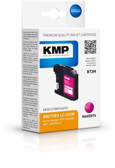 KMP Brother LC-22U M (Brother LC22U M) červený inkoust pro tiskárny Brother