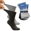 Zdravé Ponožky extra široké a roztažné bavlněné elastické zdravotní DIAbetické ponožky 9100820 2-pack, šedá, 39-42