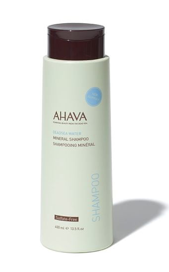Ahava Minerální šetrný šampon s Aloe Vera, výtažky z Heřmánku a minerály z Mrtvého moře na každodenní použití pro všechny typy pokožky 400ml