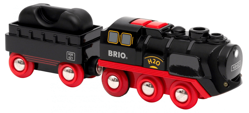Brio WORLD 33884 Parní lokomotiva s vodní nádrží na baterie - zánovní