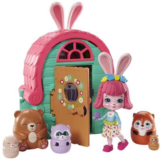 Mattel Enchantimals Tajné útočiště nejlepších přátel Bree Bunny - rozbaleno