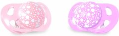 Twistshake 2x Dudlík mini 0-6m Pastelově růžová a fialová