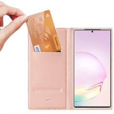 Dux Ducis Skin X knížkové kožené pouzdro na Samsung Galaxy Note 20, růžové
