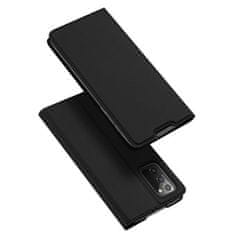 Dux Ducis Skin X knížkové kožené pouzdro na Samsung Galaxy Note 20, černé
