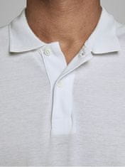 Jack&Jones Pánské polo triko Slim Fit JJEBASIC 12136516 White (Velikost XL)