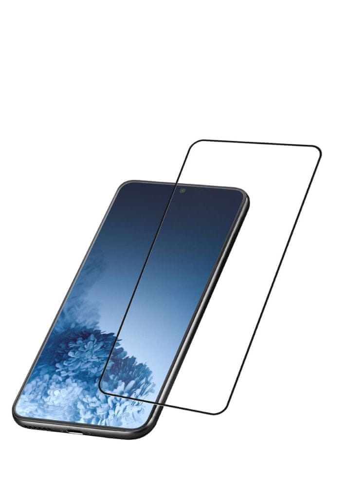 CellularLine Ochranné tvrzené sklo pro celý displej Capsule pro Samsung Galaxy S21 TEMPGCABGALS21K