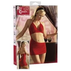 Red Corner erotické mini šaty Minikleid Neckholder - XS