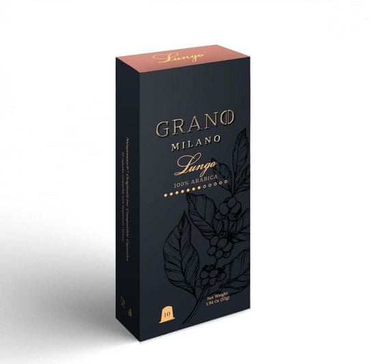 Grano Milano Káva LUNGO (10 kávové kapsle)