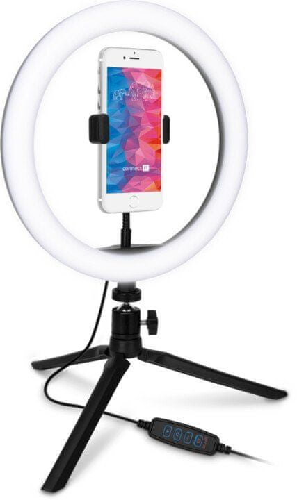 Levně Connect IT Selfie10Ring kruhové LED světlo CLI-2000-SM, malé