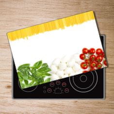 Wallmuralia Kuchyňská deska velká skleněná Italská vlajka 80x52 cm