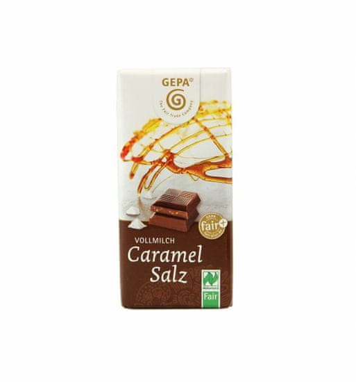 Gepa Bio čokoláda mléčná karamel - sůl 40 g